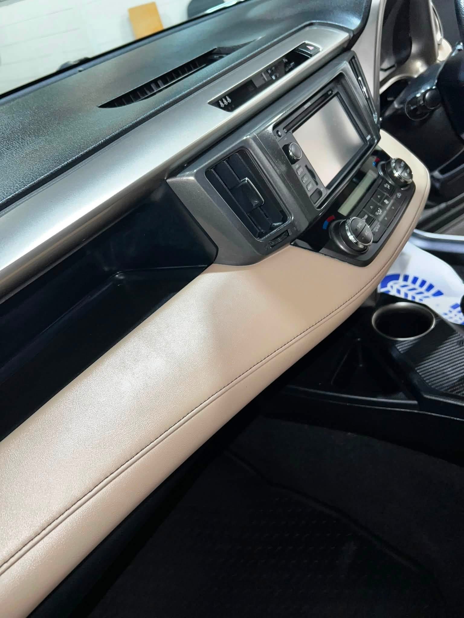 Detailed centre console and dashboard